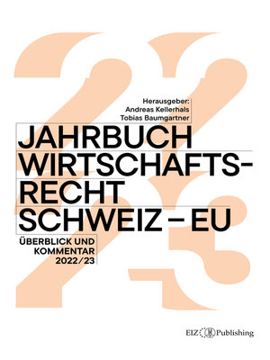 cover image of Jahrbuch Wirtschaftsrecht Schweiz--EU